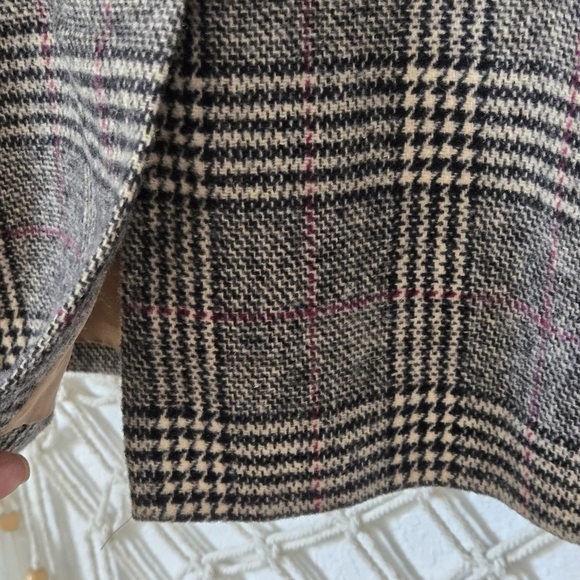 Women's Glenn Plaid Wool Blazer Academia Preppy Size M - Picture 10 of 11